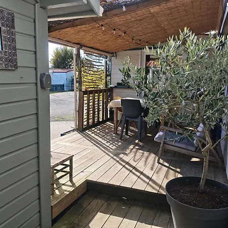 Chalet 47m2 climatisé, piscine,linge fourni