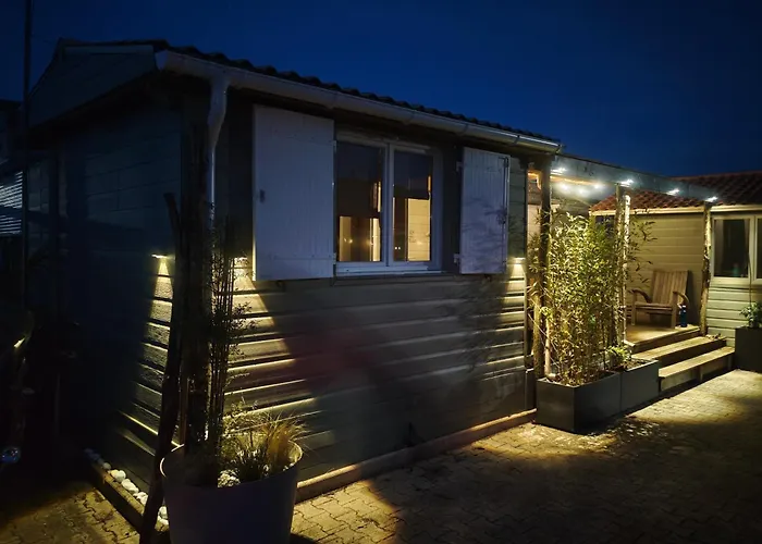 Chalet 47m2 climatisé, piscine,linge fourni *